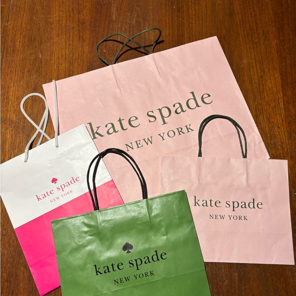 Kate Spade Gift Bags Shopping Bags Set of 4 16x12 8x10 10x8 10x8 - Picture 2 of 10